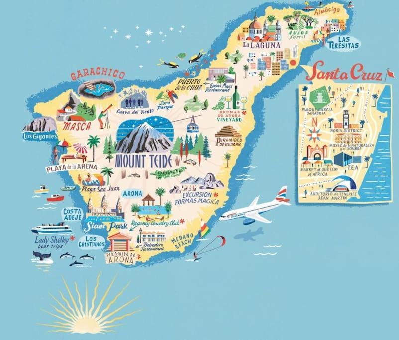 Acogedor Apartamento Con Vistas Al Mar Costa Adeje  Kültér fotó